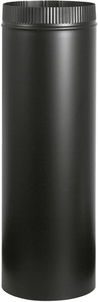 Imperial Snaplock 6 In. x 24 In. 1200 F Black Stove Pipe - 1 Each