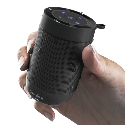 comiso Bluetooth Speaker, Portable Bluetooth Speakers with Wireless Stereo Pairing, Built in Mic, 360 HD Sound,IP65 Waterproof Speaker,Support TF Card, for HomePartyOutdoorBeach,Gift For MenWomen
