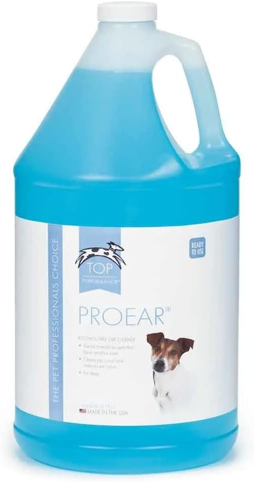 MPP Pro Ear Professional Alcohol Free Dog and Cat Gentle Ear Cleaner Choose Size (Gallon)