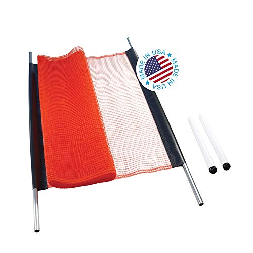 KidKusion Driveway Safety Net | Not Retractable | Orange | 28 | Outdoor Barrier; Playtime Safety; Yard Safety