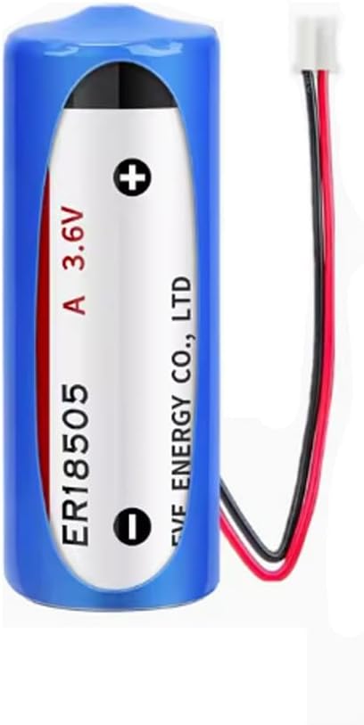 KAKAA 1 PCS A Size 3.6V 4000mAh EVE ER18505 with 2.0 Plug Lithium PLC Industrial Control Battery Non Rechargeable