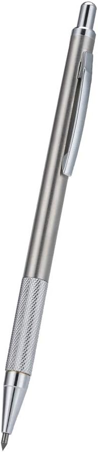 Engraving Pen - 5.7inch Diamond Glass Cutter Scriber Tungsten Steel Tip Engraver Pens Metal Cutting Lettering Pen with Clip for Glass Ceramic Plate (Silver)