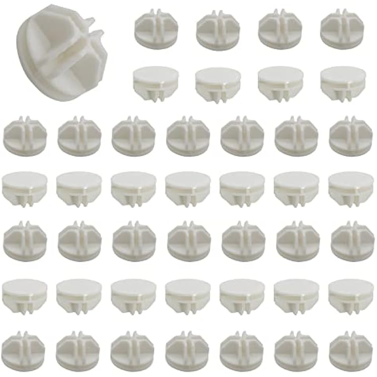 50Pcs Wire Cube Plastic Connectors White Plastic Grid Cube Organizer Connector for Modular Closet Storage Organizer and Wire Shelving