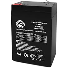 AJC Battery Compatible with President PE4-6 6V 4.5Ah Sealed Lead Acid Battery