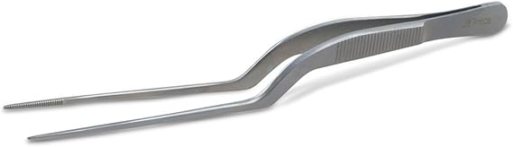 J.B. Prince U924 B Offset Fine Tip Tweezer 6.5 Inches