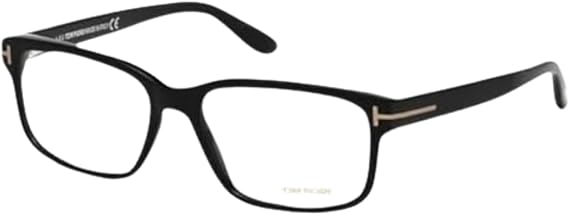 Tom Ford FT5313 Geometric Shape Eyeglass Frame + Bundle With eSHADES Eyewear Cleaning Kit, 55 mm, Matte Black ( 55 Mm )
