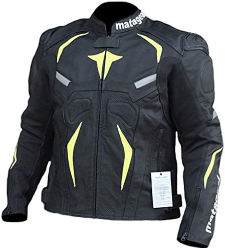 Motorcycle New Black Panoply CE Rated Race Leather Jacket (SMALL)