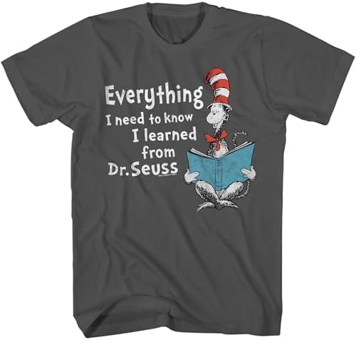 Dr. Seuss Cool Story Cat in The Hat Mens Adult T-Shirt