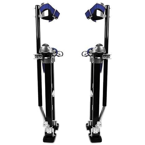 Drywall Stilts 24"-40"Height Adjustable,Aluminum Tool Stilts Suitable for Painting Walls, Pruning Branches, Cleaning,Performing Arts Activities.(Black)