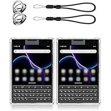 2-Pack Case Compatible with Unihertz Titan 2 4.5 Inch Smartphone Clear TPU Protective Cover with Lanyard, Four-Corner Airbag Shockproof, Slim Anti-Scratch, Drop-Resistant