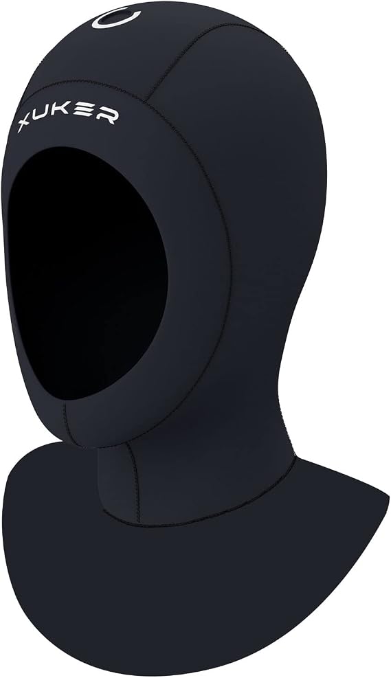 XUKER Neoprene Wetsuit Hood 3/2mm for Men Women, Diving Cap Surfing Thermal Hood for Snorkeling Swimming Canoeing