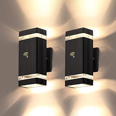 LMP Dusk to Dawn Outdoor Lighting, 5W LED Exterior Lighting Fixtures, IP65 Waterproof Wall Sconce Lights for Outside House, Porch, Garage and Front Door.