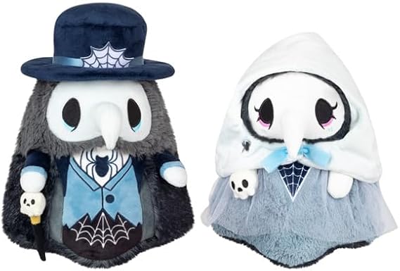Squishable - Mini Haunted Plague Doctor & Nurse Set - The Mysterious Doctor Plague Collection - 10 in - Soft Toy Collectible Stuffed Animal