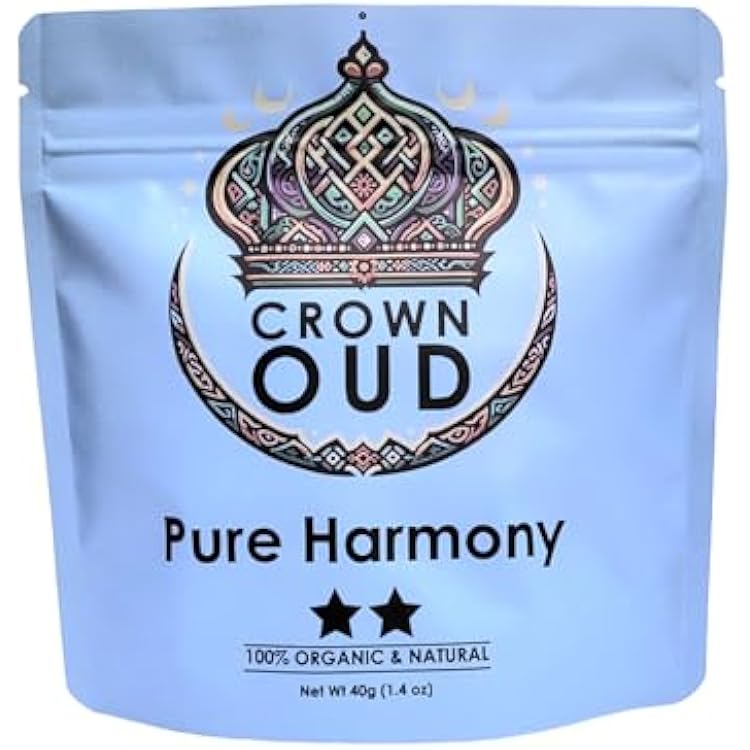 Pure Harmony Low Resin, Light Fragrance - 40g All-Natural Agarwood Bakhoor
