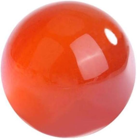 Feng Shui 20mm Natural Crystal Ball Healing Sphere Healing Stone Craft for DIY Home Decoration W3822 (Orange)