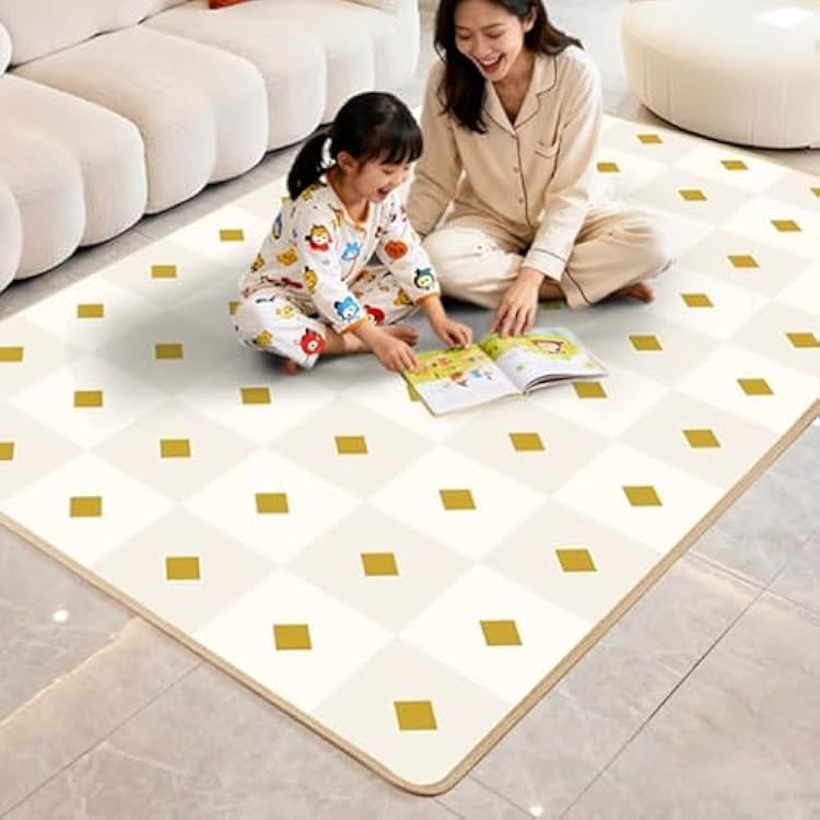 Heated Floor Mat, Graphene Electric Heating Carpet, Infrared Radiant Floor Heater, Electric Heated Area Rug, with 60 Levels Adjustable Thermostat, for IndoorWhite,150x180cm59x70.8