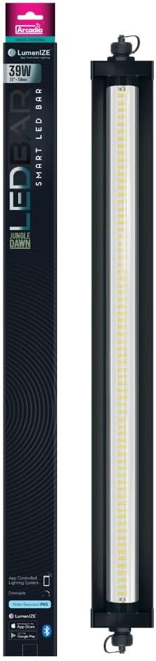Arcadia LumenIZE Jungle Dawn LED Bar, 570mm (23"), 39 Watt Reptile Terrarium Vivarium Light Unit