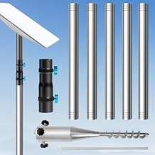 Starlink Pole Mount, Starlink RV Mount Kit Features a Durable 1.5 Diameter Pole, 7ft Starlink Ground Pole Mount, Starlink Gen 2 Pipe Adapter Included, 4-section