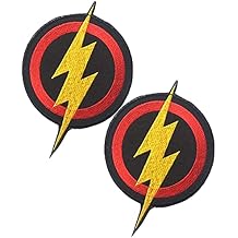 Heiorpai 2Pcs Super Hero Threads Tactical Decorative Applique Patch Embroidered Decorative Hook and Loop Fasteners Backing Patch