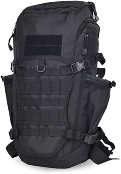 Tactical Backpack Me Military Camouflage Backpacks Waterproof Moutaieer Hikig Hutig Outdoor Rucksack, Black, 50-70L