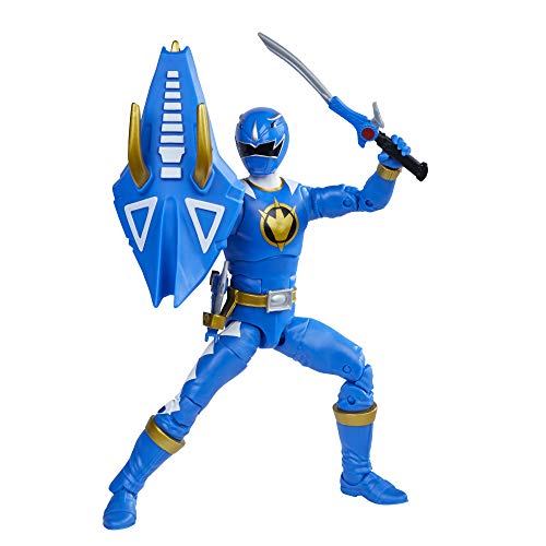 Power Rangers Lightning Collection Dino Thunder Blue Ranger 6-Inch Premium Collectible Action Figure Toy with Accessories