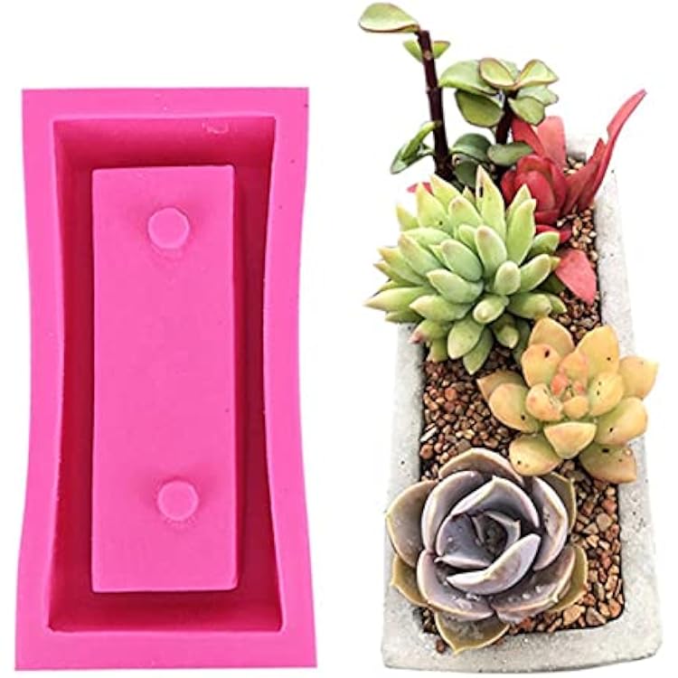 Silicone Concrete Flower Pots Molds,Silicone Planter Molds I Love U Design Succulent Plant Flowerpot Moulds Cement Clay Molds DIY Handcraft Decoration Tool