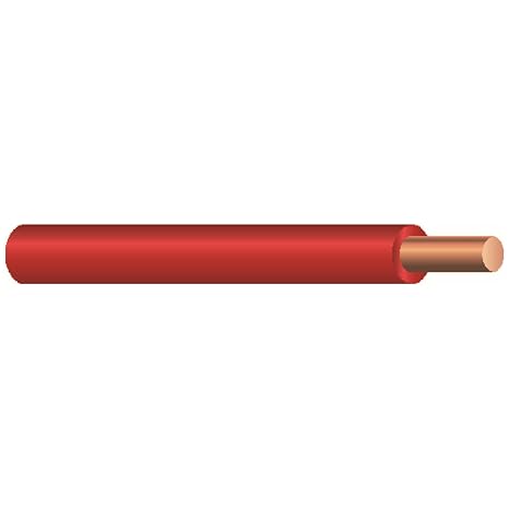 Southwire 25 ft. 14 Red Solid CU THHN Wire