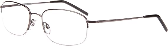 XPL ITECH Gunmetal Memory Metal & Titanium Eyeglasses, 54/19/140