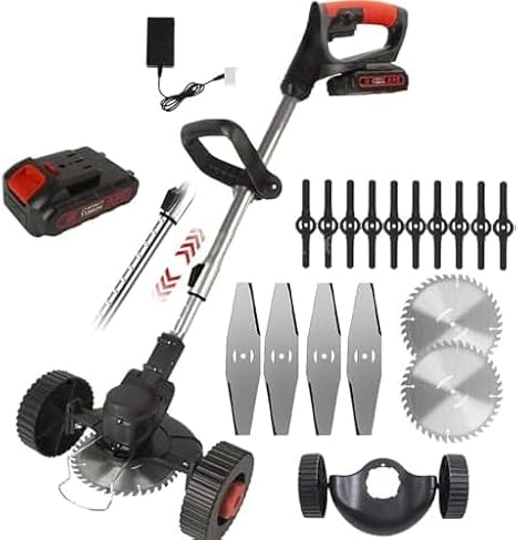 Itoolmax 3-in-1 Cordless Grass Trimmer, 1800W Brushless Lawn Edger & Weed Wacker, Height Adjustable, Lightweight 4.6lbs for Easy Maneuvering and Garden Care