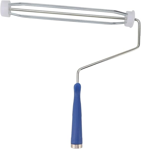 Painting Roller Frame, Wire Roller Frame Ergonomic Handle Efficient Convenient Prevent Slip for Home (12 Inch)