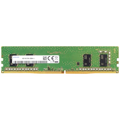 Samsung 4GB DDR4 3200MHz PC4-25600 PC4-3200AA CL22 UDIMM 1Rx16 Single Rank 1.2V Non-ECC DIMM 288-Pin Desktop PC RAM Memory