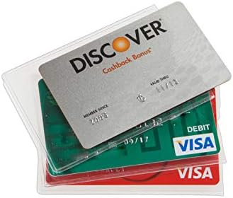 Clear Vinyl ATM Jacket - Credit/Debit Card Protector - Card Sleeve 250/box