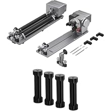 ATOMSTACK R8 PRO Laser Rotary Roller, 360 Rotation 180 Adjustable Lathe Chuck for Irregular Cylinder, 10000mm/min High Speed, Plug & Play, for ATOMSTACK P1 K2, LightBurn