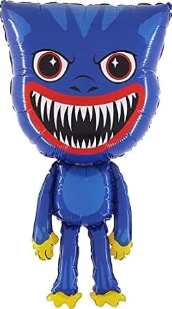 Toyland 96cm (38") Giant Blue Monster Character Foil Balloon - Kids Party Balloons