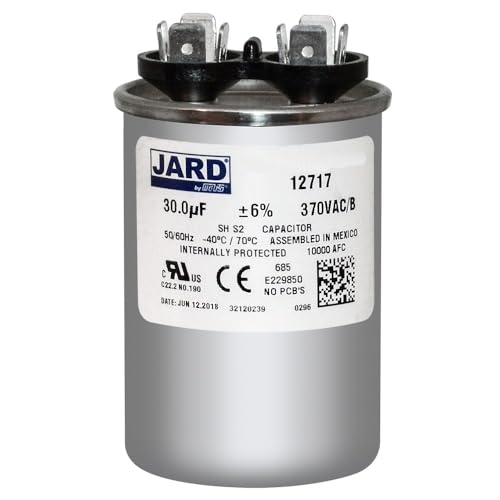 MARS 12717 1.75 X 2.5, 30 UF, 370 V, Capacitor, Film, QC TERMINALS