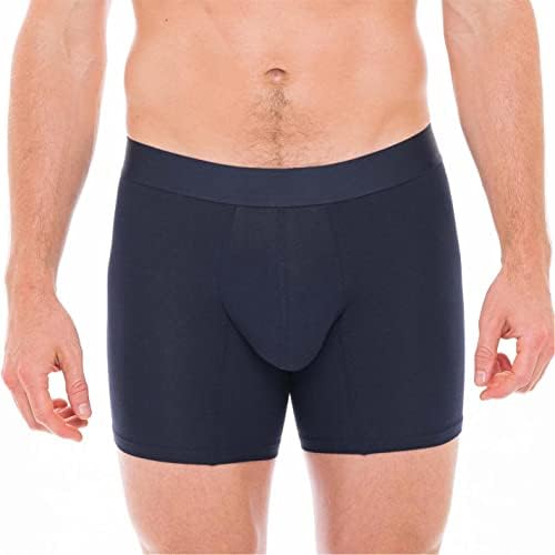 Comfyballs Cotton Stretch Mens Underwear Boxer Brief, No Show Navy