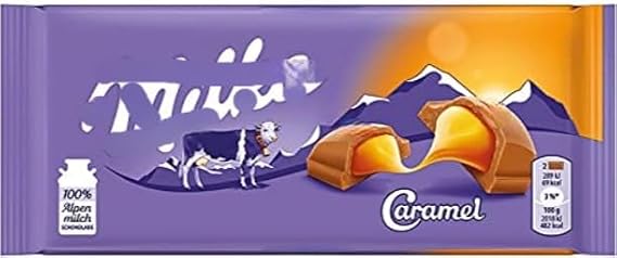Caramel Chocolate 100g (Pack of 15) "Serving up some sweet happiness" Special For Easter Christmas,Birthday