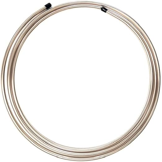 The Stop Shop 5/16" (.312") Real Copper Nickel Roll/Coil of Fuel or Transmission Line - 12 ft.