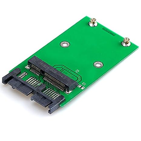 cablecc Mini PCI-E mSATA SSD to 1.8 Micro SATA 7+9 16pin Adapter Add on Cards PCBA for SSD Hard Disk