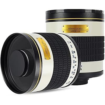 JINTU 500mm F6.3 MF Mirror Telephoto Lens Compatible with Canon EOS E Mount Digital SLR Cameras 4000D 2000D 200D 250D 5D IV 90D 60D 70D 77D 80D 850D 650D 750D 7D T7i T7s T7 T6s T6i T6 T5i T5 SL2 SL1