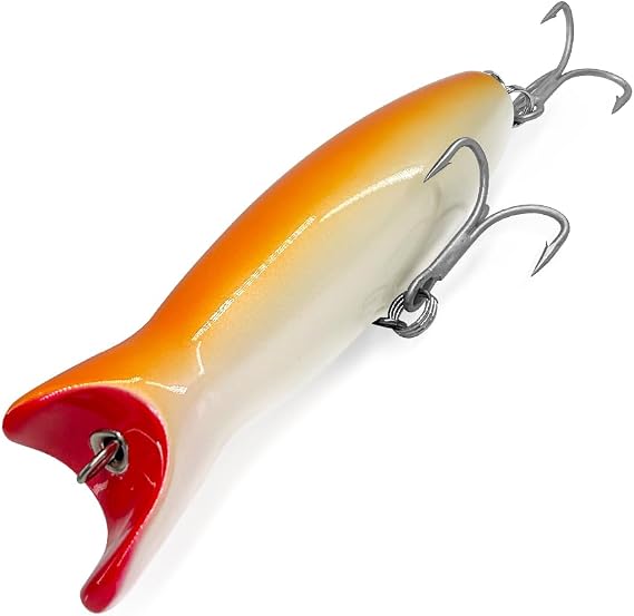 SEASKY Slim Neck Bottle Wood Lure Pop Swimmer 4 1/2", 6"