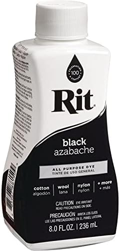 Rit Dye Liquid 8 Ounces Black 8-15 (3-Pack)