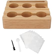 60Pcs 37mm Reusable Coffee Pod, Refill Kit with Aluminum Foil Seals Brush Spoon for Coffee Pods