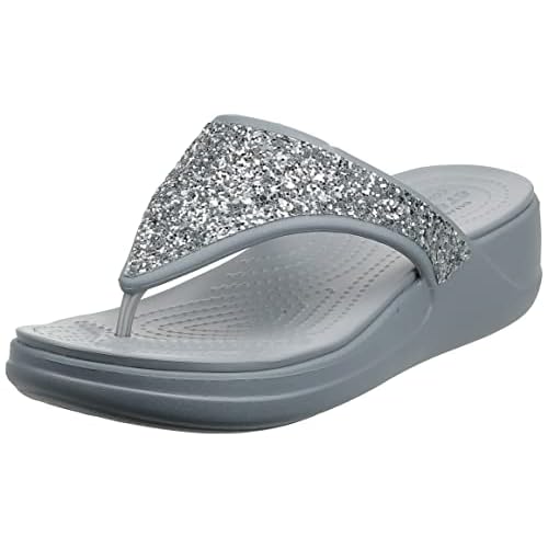 Crocs Womens Boca Wedge Platform Flip Flops