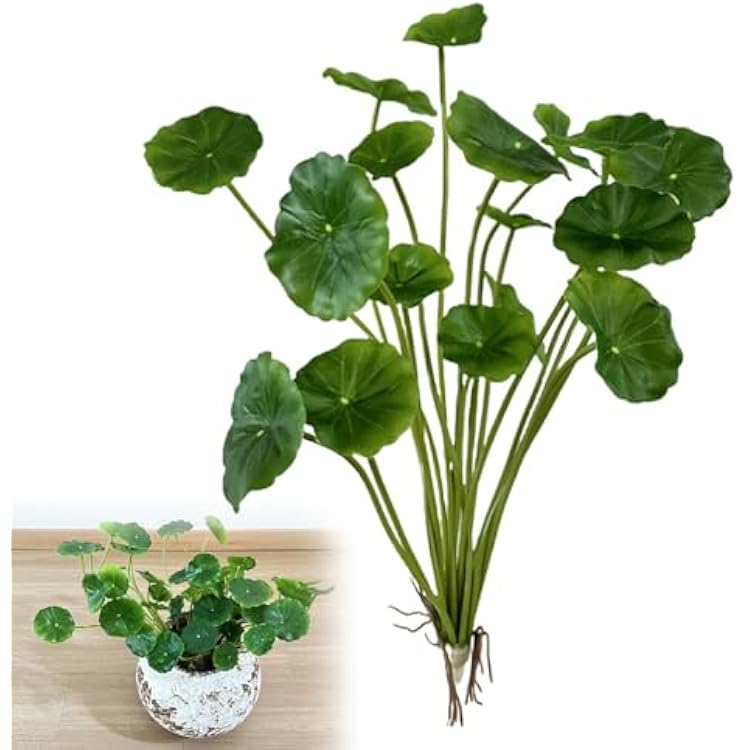 7 Leaf Lotus - Seven Leaf Lotus, 7 Leaf Lotus Flower, Seven Leaf Lotus Plant, Simulated Lotus Leaf Decor, Artificial Lotus Leaf Plastic Flowers for Decoration 1Pcs