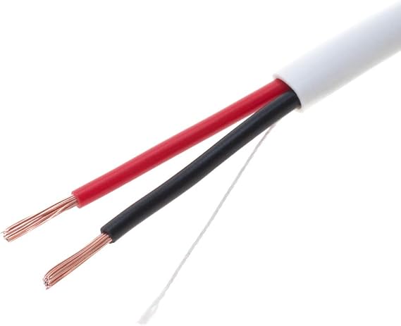 Cables Direct Online 500ft White Speaker Cable 14 AWG Wire Cl2 in Wall Bulk 14/2 Gauge 2 Conductor Audio