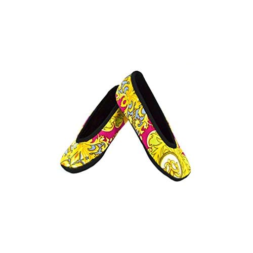 Nufoot Ballet Flats: Womens House Slippers for Indoor Use, Neoprene Socks with Slip-Resistant Soles, Wear as Yoga or Pilates Shoes