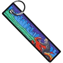 MotoLoot Keychain for Motorcycles, Scooters, Cars and Gifts (Fiery Night Rider)
