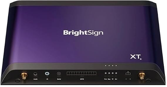 BrightSign XT1145 Digital Signage Appliance | Digital Media Player | Ethernet | 8K60p HDR | Dual HDMI Output | PoE+ | Expanded I/O