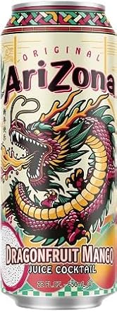 Arizona Dragonfruit Mango Beverage, 22 Oz, 12 Pack